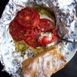 grilled tomatoes with feta cheese