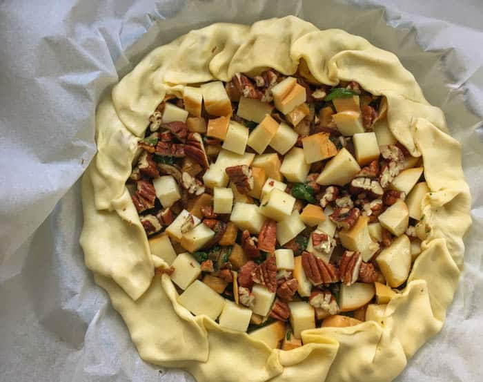 Celeriac tart uncooked