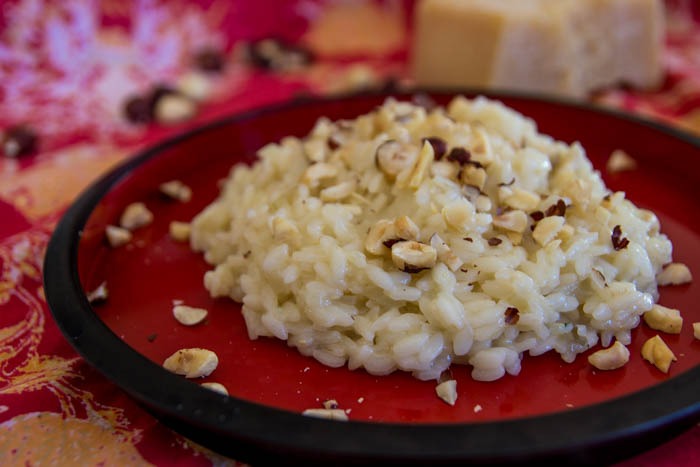 Risotto With Prosecco And Toasted Hazelnuts