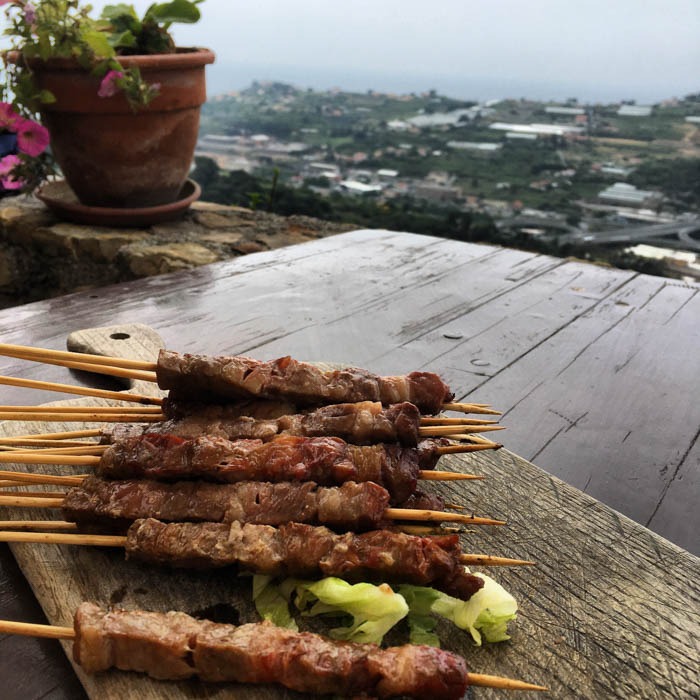 La Casaccia restaurant food and view