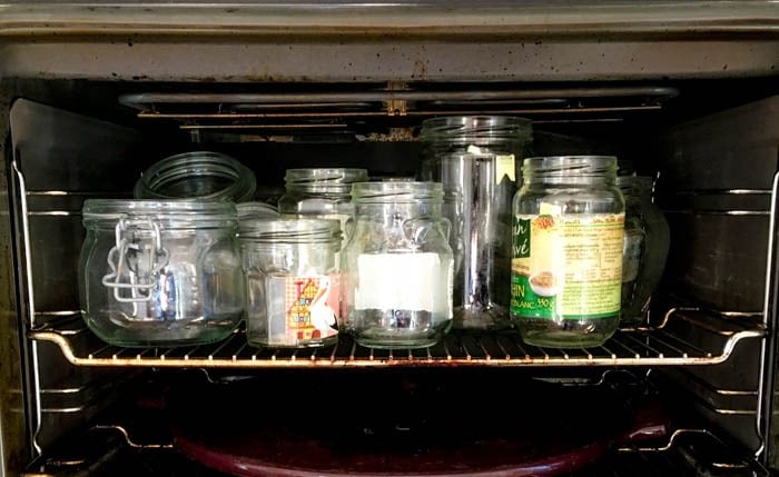 sterilized jars