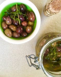 olives under oil