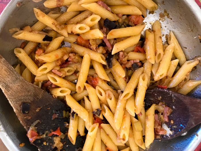 Eggplant speck mix